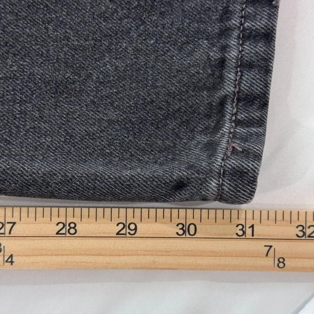 Vintage Levi's 505 Jeans Men's Size 33x32 Black Regular Fit Stretch Cotton Blend